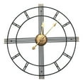 thumbnail image 1 of House of Avana Extra Large Metal Black Skeleton Roman Wall Clock, 1 of 6