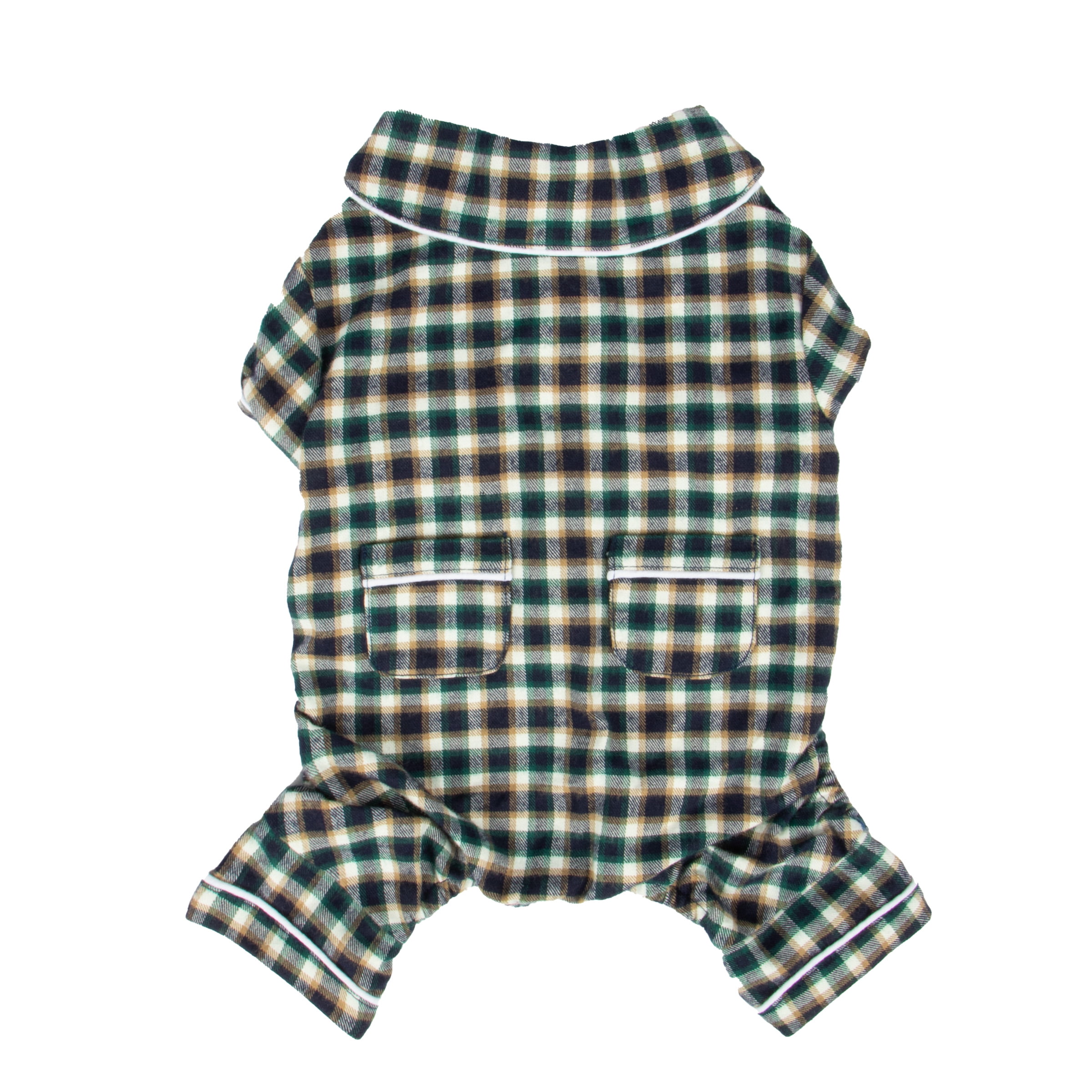 House of Barker Plaid Classic Dog or Cat Pajama Blue Walmart