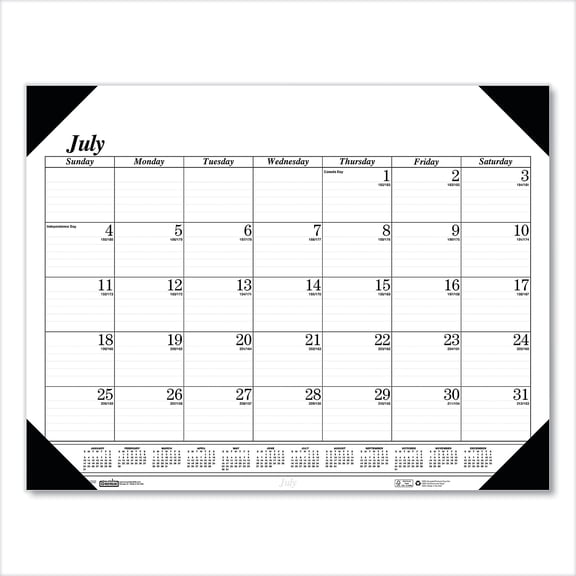 House of Doolittle 2023-2024 14-Month Academic Desk Pad Calendar 22x17 12502
