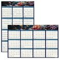 thumbnail image 1 of House of Doolittle 3969 Earthscapes 24 x 37 Recycled Reversible/Erasable Yearly Wall Calendar - White Sheets, 1 of 4