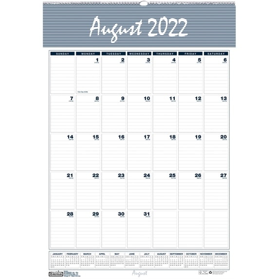 House of Doolittle Bar Harbor 12x17 Academic Wall Calendar
