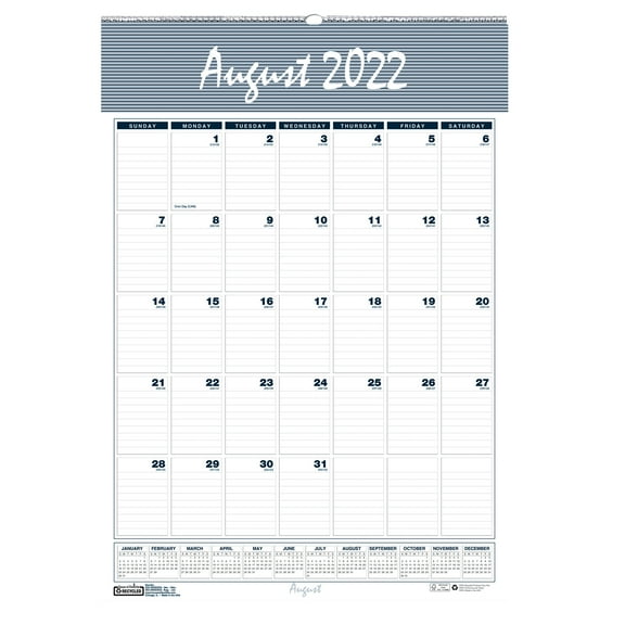 House of Doolittle Bar Harbor Academic Wall Calendar, 31.25"L x 22"W