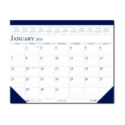House of Doolittle - Compact desk pad calendar - desktop - 2024 - month to page - 18.5 in x 13 in - dated