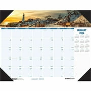 2026 House of Doolittle Earthscapes Coastlines 22" x 17" Monthly Desk Pad Calendar (178-26)