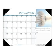 House of Doolittle Earthscapes - Desk pad - desktop - 2024 - scenic - month to view - 22 in x 17 in - dated