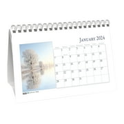 House of Doolittle Earthscapes - Monthly calendar - desktop - 2024 - scenic - month to view - 8.5 in x 4.25 in - dated