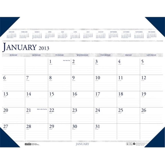 House of Doolittle Executive Desk Pad the product will be for the current year