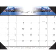 One-Color Photo Desk Pad Calendar