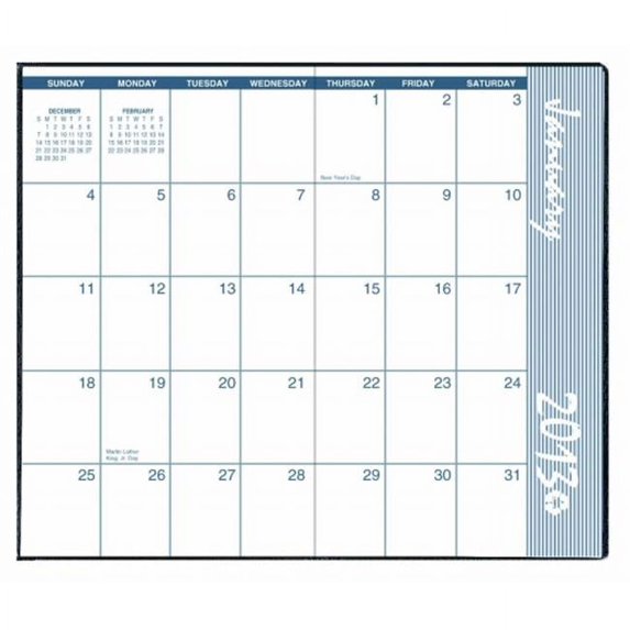 House of Doolittle HOD24002 Monthly Pocket Secretary 14 Months December 2012 to January 2014- Black