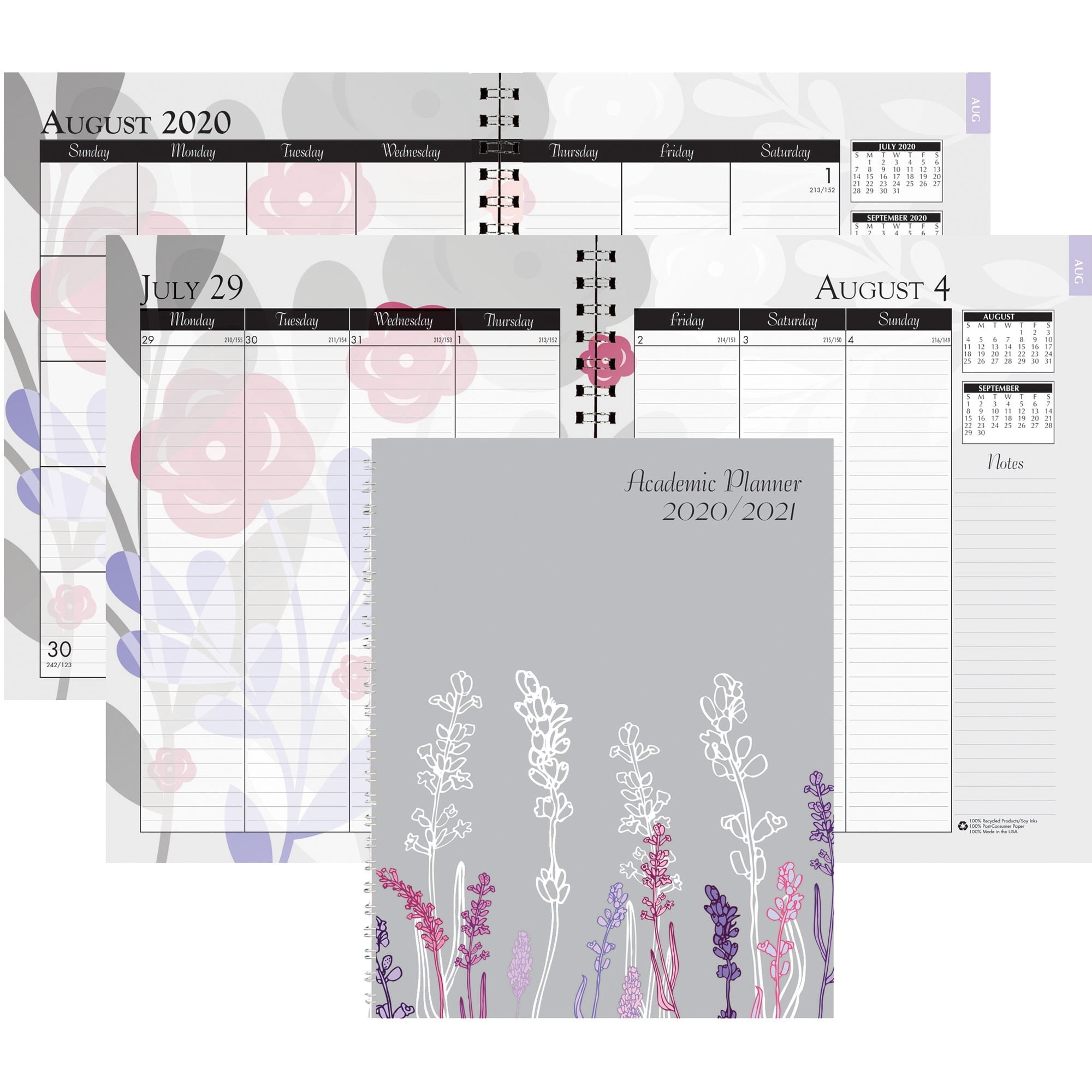 House of Doolittle, HOD295474, Academic Wild Flower Weekly/Monthly Planner, 1 Each