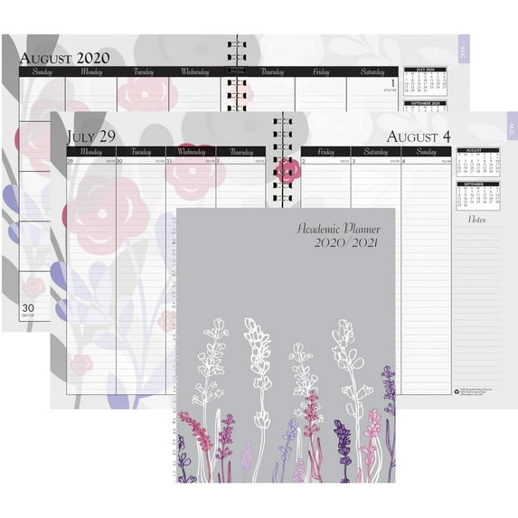 House of Doolittle, HOD295474, Academic Wild Flower Weekly/Monthly Planner, 1 Each