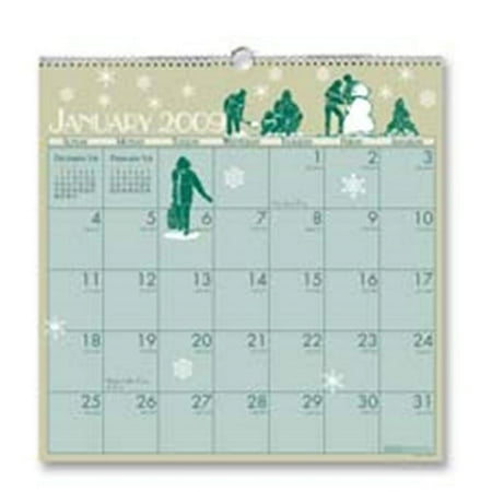 House of Doolittle HOD376 Wall Calendar- Classic- 3HP- 12 Month- Jan-Dec- 20in.x26in.