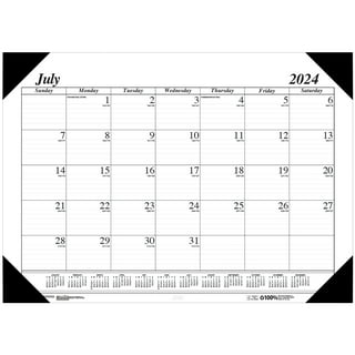House of Doolittle Compact Academic Desk Pad - Academic - Monthly - 12 Month - August 2023 - July 2024 - 1 Month Single Page Layout - 18 1/2