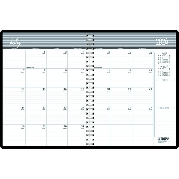 House of Doolittle Monthly Calendar Academic Planner Book, 14 Months (Jul-Aug), 8.5" x 11"