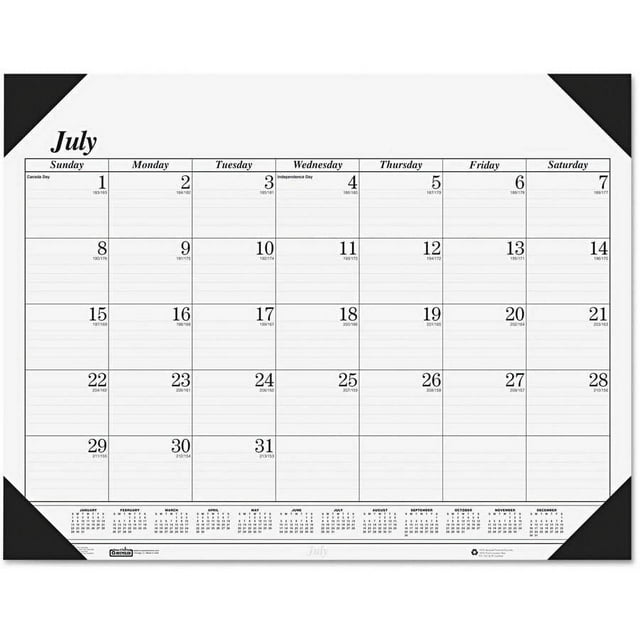 House of Doolittle Recycled Economy 14-Month Academic Desk Pad Calendar, 22 x 17, 2016-2017