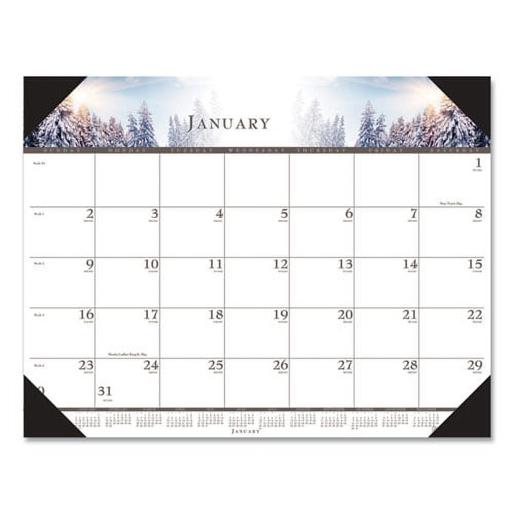 House of Doolittle Recycled FullColor Monthly Desk Pad Calendar,22x17