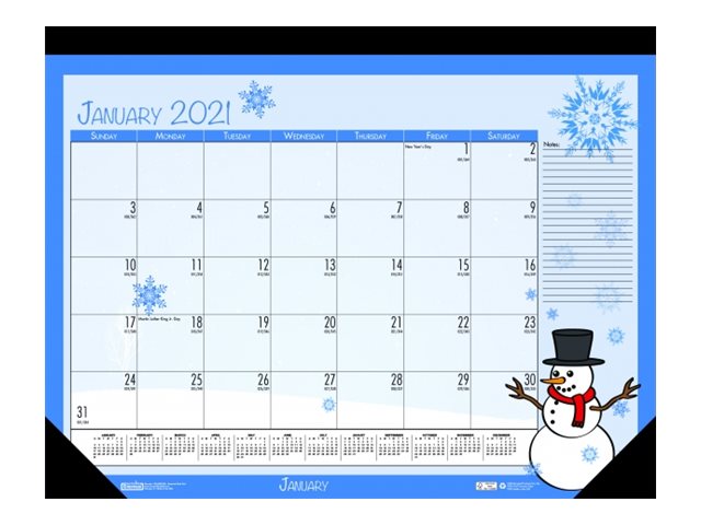House of Doolittle Seasonal Holiday Depictions 1396 - Monthly deskpad calendar - desktop - 2022 - month to view - 18.5 in x 13 in - dated