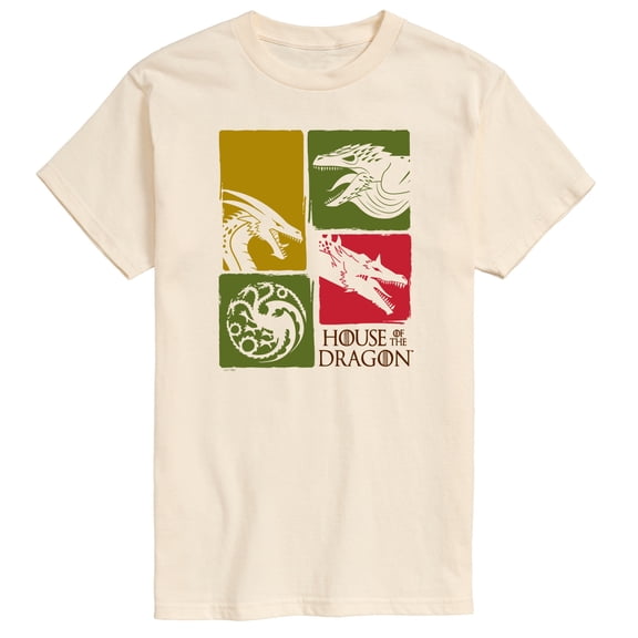 House of the Dragon - HOTD Grid - Men's Short Sleeve Graphic T-Shirt