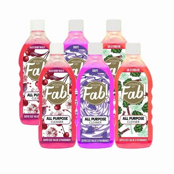 House of Fab All Purpose Cleaner Fruity 33.8 FL Oz 6 Pack