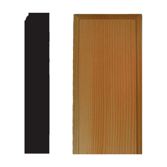 House of Fara 7/8 In. W. x 2-1/2 In. H. x 5 In. L. Pine Plinth Block - Pack of 12