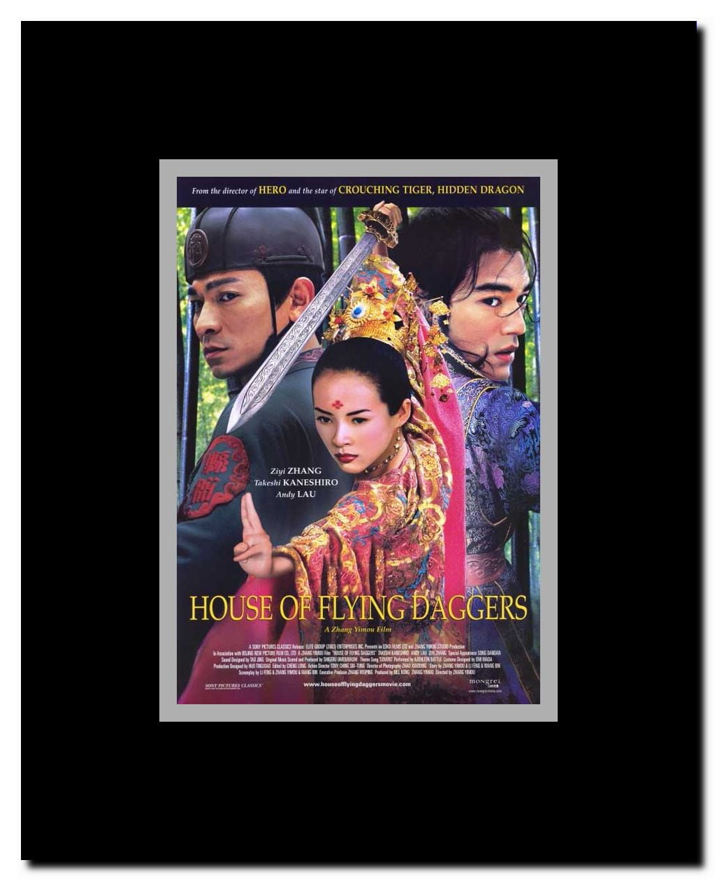 House of Flying Daggers Framed Movie Poster