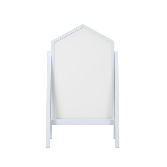 House of Happy Chalk/ White Board Easel, White