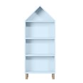thumbnail image 1 of House of Happy, House Shaped Bookshelf, Blue for Kids Classroom, Kids Playroom or Kids Bedroom, 1 of 5