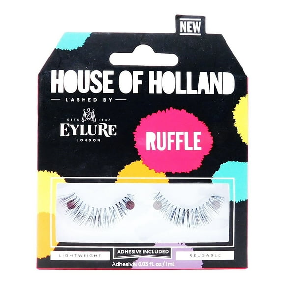 House of Holland Lashed by Eylure Ruffle Flutter Nutter: eyelashes, adhesive .03 Fl Oz.