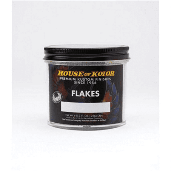 House Of Kolor F14-C01 F Series Dry Flake, 6 oz Can, Rainbo, 1/64th Hex