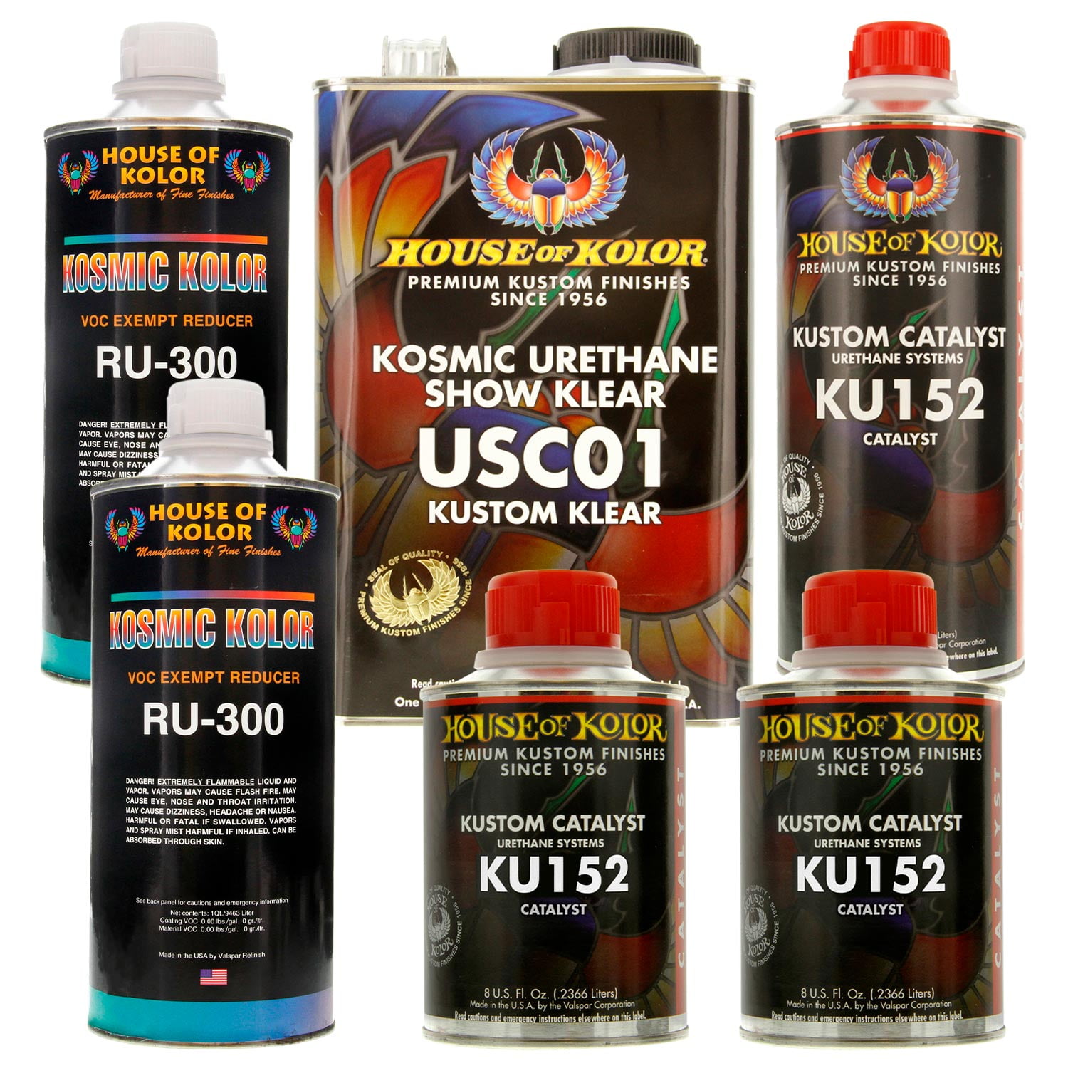 House of Kolor Kosmic Kolor 塗料セット House of Kolor GALLON KIT HOK KOSMIC URETHANE SHOW KLEAR w