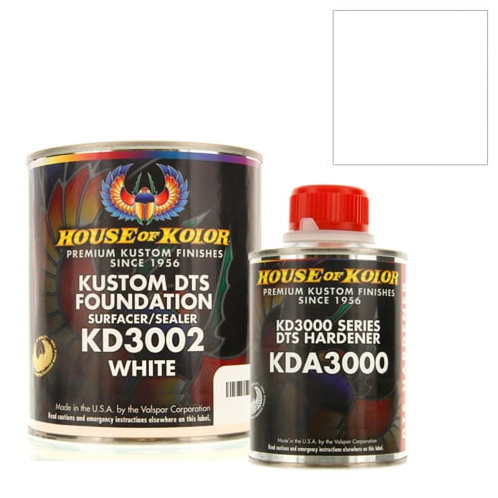 House of Kolor Gallon WHITE Color KD3002 DTS Surfacer / Sealer w/ Hardener