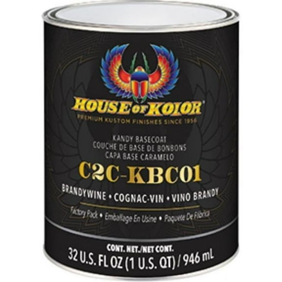 House of Kolor HOK-C2C-KBC01-Q0 946 ml Classic & Coast 2 Coast Kandy Basecoat Paint, Brandywine