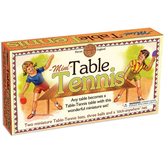 House of Marbles Mini Table Tennis Game Set with 2 Paddles & 3 Balls - Number of balls: 3