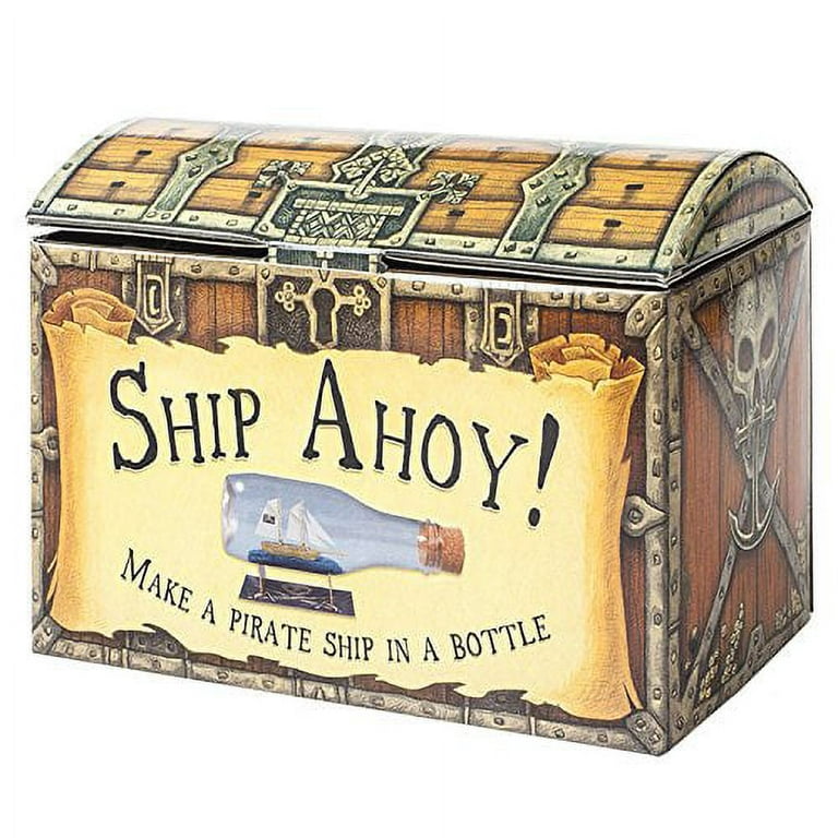 House of Marbles Ship Ahoy! Pirate Ship in a Bottle Kit