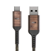 House of Marley Rewind USB-C to USB-A Cable Braided Charging Cable, USB-IF and MFI-Certified, 10ft Long, Made with Sustainable Materials