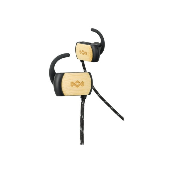 House of Marley Voyage BT - Earphones with mic - in-ear - over-the-ear mount - Bluetooth - wireless - signature black
