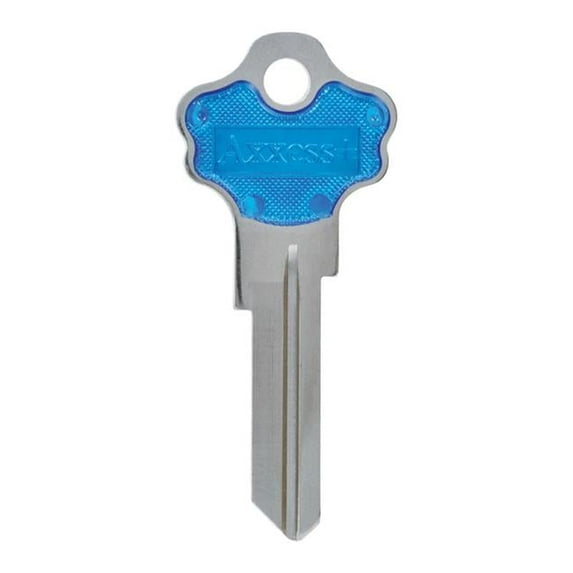 House of Office 97-Single Sided Universal Key Blank, Blue - Pack of 10