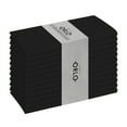 thumbnail image 1 of House of Orlo Dining Table Fabric Cotton Napkins, 12 Pack, 17"x17", Black, 1 of 1