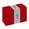 thumbnail image 1 of House of Orlo Dining Table Fabric Cotton Napkins, 12 Pack, 17"x17", Red, 1 of 6