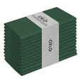 thumbnail image 1 of House of Orlo Hemstitched Cotton Napkins, 12 Pack, 18"x18", Olive Green, 1 of 6