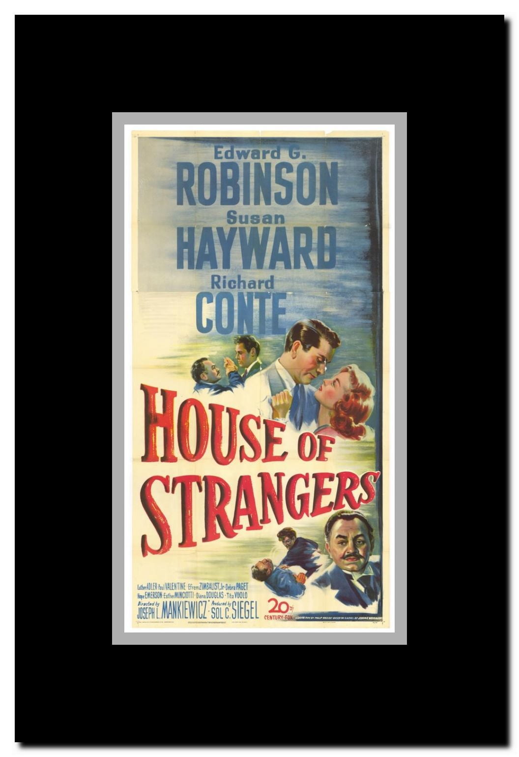 House of Strangers Framed Movie Poster