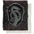 thumbnail image 1 of House of The Dragon Blanket, 50"x60" Dragon Frame Silky Touch Sherpa Back Super Soft Throw Blanket, 1 of 5