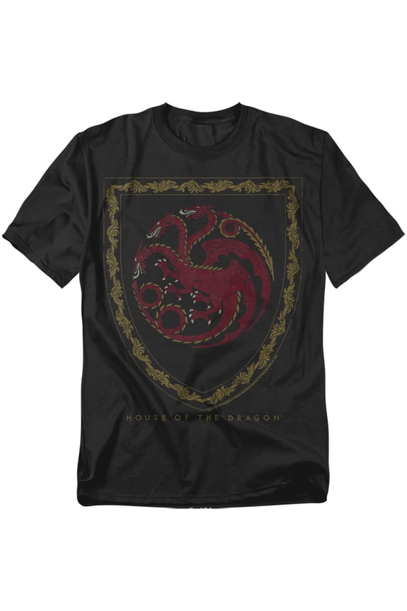 House of The Dragon T-Shirt Dragon Shield Vintage Dark Unisex Graphic Tee For Men & Women