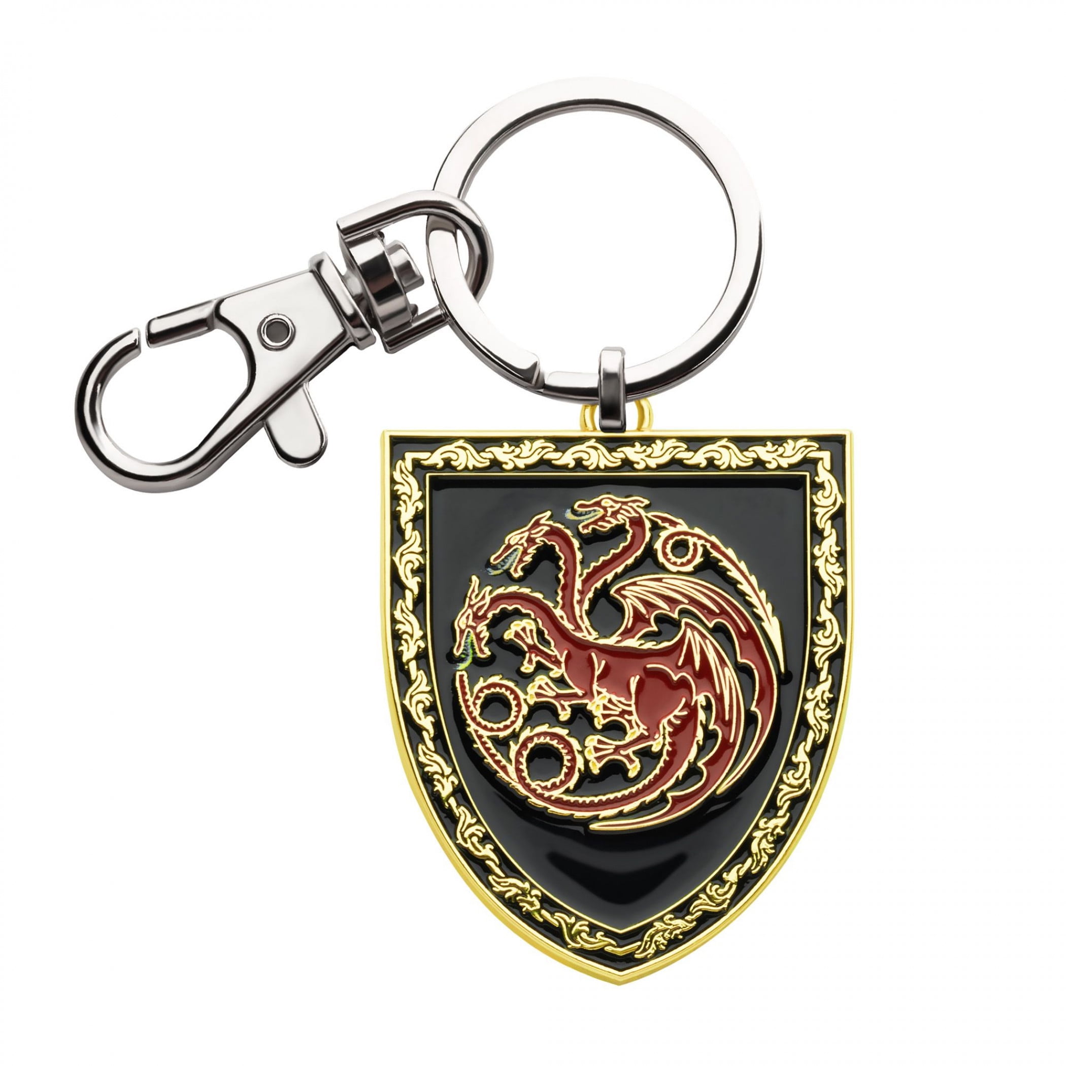 House of The Dragon Targaryen Shield Enamel Keychain