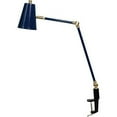 thumbnail image 1 of House of Troy AR403-NB/SB Aria - 6.2W 1 LED Clip On Table Task Lamp-18.5 Inches Tall Navy Blue/Satin Brass  Black/Satin Nickel Finish with Metal Shade, 1 of 1