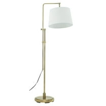 House of Troy Crown Point Antique Brass Floor Bridge Lamp