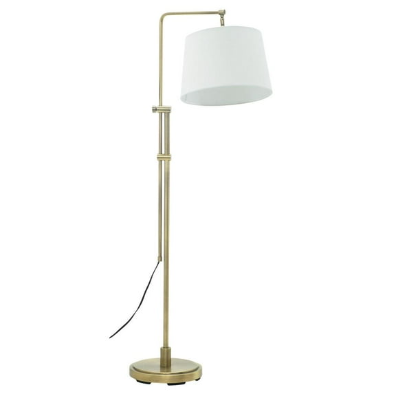 House of Troy Crown Point Antique Brass Floor Bridge Lamp