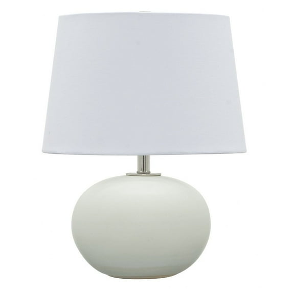 House of Troy Scatchard 17" Stoneware Table Lamp in White Matte