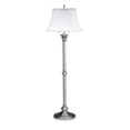 thumbnail image 1 of house of troy n601-ptr newport collection portable floor lamp with off-white softback shade, 57-1/2", pewter, 1 of 3