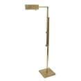 thumbnail image 1 of House of Troy N600-AB Newport - 1 Light Floor Lamp-74.75 Inches Tall and 12 Inches Wide Antique Brass  Antique Brass Finish with Amber Art Glass, 1 of 3